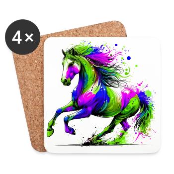 Horse - Coasters (set of 4) - white - Front