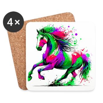 Horse - Coasters (set of 4) - white - Front