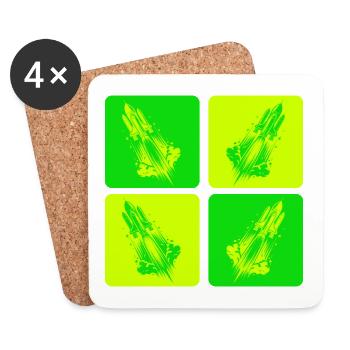 Space Space Design - Coasters (set of 4) - white - Front