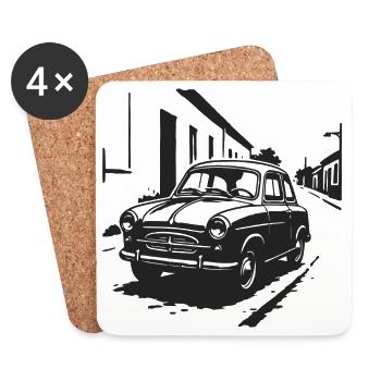 Goggo Love - Coasters (set of 4) - white - Front