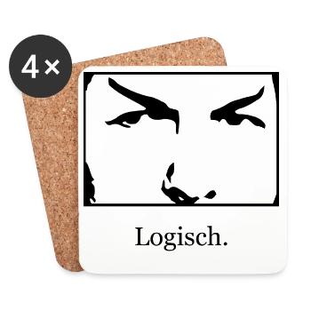 Logisch - Untersetzer (4er-Set) - Weiß - Vorne