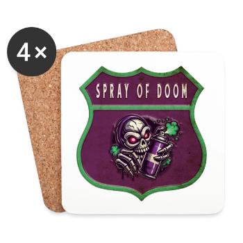 Spray des Untergangs - Untersetzer (4er-Set) - Weiß - Vorne