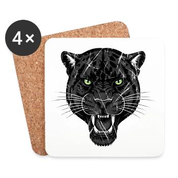 Panther - Coasters (set of 4) - white - Front