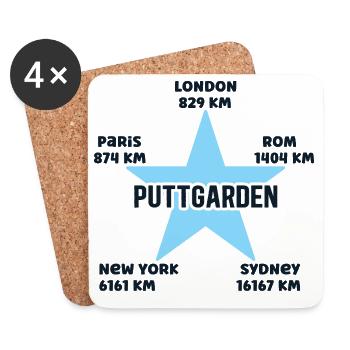 Puttgarden Holidays Côte de la mer Baltique Holstein Est Mer Baltique - Dessous de verre (lot de 4) - blanc - Devant
