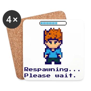 Respawning... Please wait. Design for all gamers - Coasters (set of 4) - white - Front