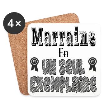 Godmother In One Copy - Coasters (set of 4) - white - Front
