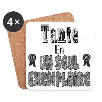 Aunt In One Copy - Coasters (set of 4) - white - Front