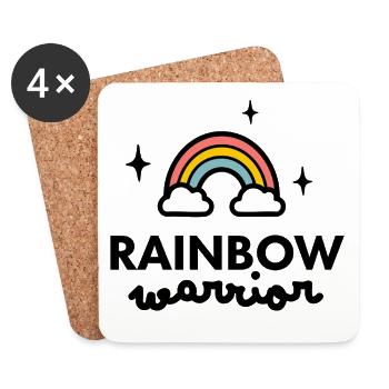 Rainbow Warrior logo - Coasters (set of 4) - white - Front