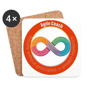Agile esotericism? - Coasters (set of 4) - white - Front