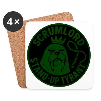 Scrumlord Stand-Up Tyrannie - Dessous de verre (lot de 4) - blanc - Devant