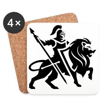 Warrior - Coasters (set of 4) - white - Front