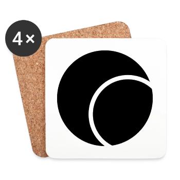 Tennis ball - Coasters (set of 4) - white - Front