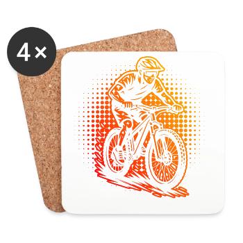 Un incontournable pour le vrai VTT - Dessous de verre (lot de 4) - blanc - Devant