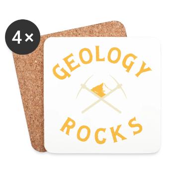 Geologie - Untersetzer (4er-Set) - Weiß - Vorne