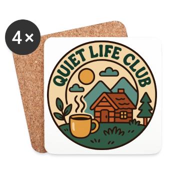 Quiet Life Club - Untersetzer (4er-Set) - Weiß - Vorne