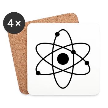 Atom - Coasters (set of 4) - white - Front