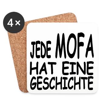 Mofa - Untersetzer (4er-Set) - Weiß - Vorne