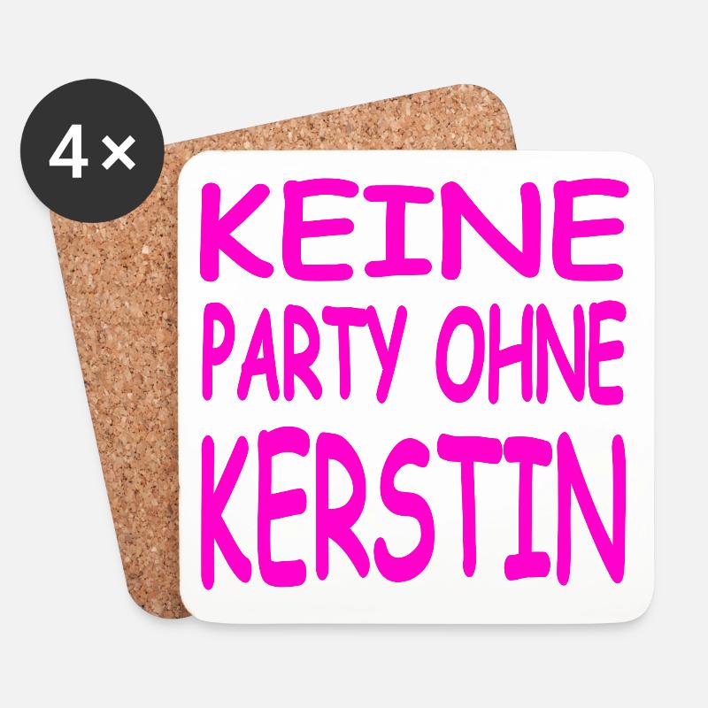 Kerstin - Untersetzer (4er-Set) - Weiß
