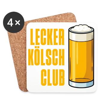 Yummy Kölsch Club Carnival Costume Party - Coasters (set of 4) - white - Front