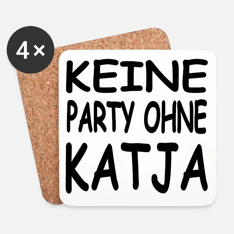 Katja - Dessous de verre (lot de 4) - blanc
