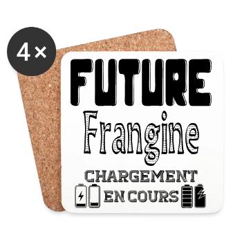 Future Frangine Chargement En Cours - Dessous de verre (lot de 4) - blanc - Devant