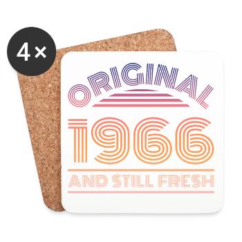 1966 60th Birthday - Coasters (set of 4) - white - Front
