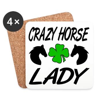 horses - Coasters (set of 4) - white - Front