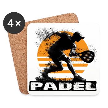 Padel - Dessous de verre (lot de 4) - blanc - Devant