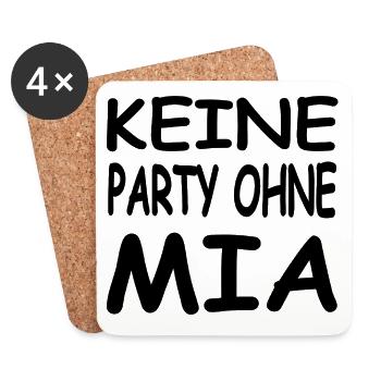 Mia - Untersetzer (4er-Set) - Weiß - Vorne