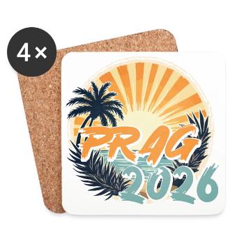Prague 2026 - Coasters (set of 4) - white - Front