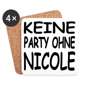 Nicole - Untersetzer (4er-Set) - Weiß - Vorne
