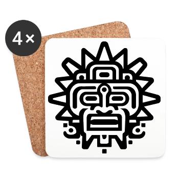 Aztec sun - Coasters (set of 4) - white - Front
