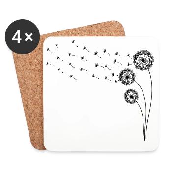 Dandelion Dandelion - Coasters (set of 4) - white - Front