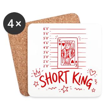 Short King - Coasters (set of 4) - white - Front