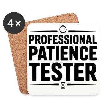 Professional Patience Tester - Coasters (set of 4) - white - Front