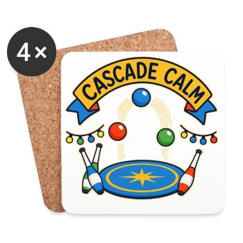 CASCADE CALM - Coasters (set of 4) - white - Front