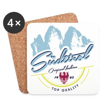 SÜDTIROL FASHION 2 - Coasters (set of 4) - white - Front