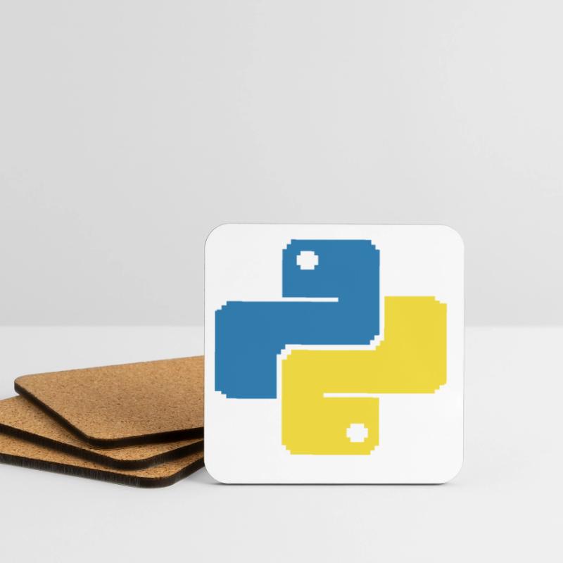 Python Pixelart Untersetzer (4er-Set)