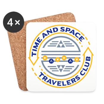 Time Travelers (Song) - Coasters (set of 4) - white - Front