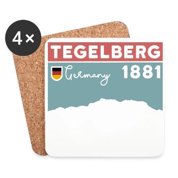 Tegelberg Climbing Hiking Altitude Hike - Coasters (set of 4) - white - Front