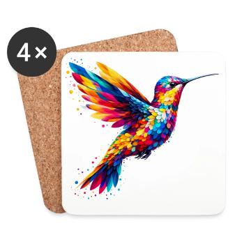 Hummingbird - Coasters (set of 4) - white - Front