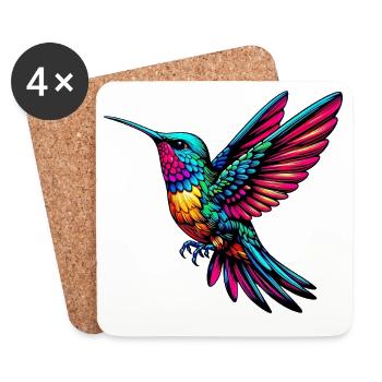 Hummingbird - Coasters (set of 4) - white - Front