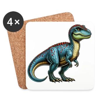 Dinosaur - Coasters (set of 4) - white - Front