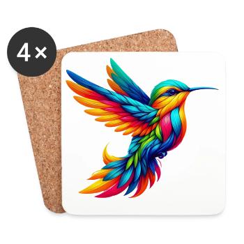 Hummingbird - Coasters (set of 4) - white - Front
