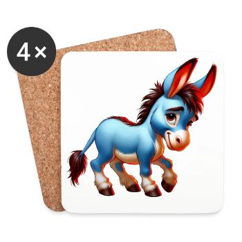 Donkey Mule - Coasters (set of 4) - white - Front