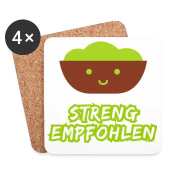 Strictly recommended guacamole - Coasters (set of 4) - white - Front