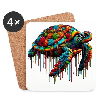 Turtle - Coasters (set of 4) - white - Front