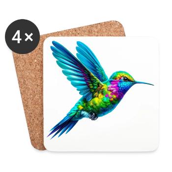 Hummingbird - Coasters (set of 4) - white - Front