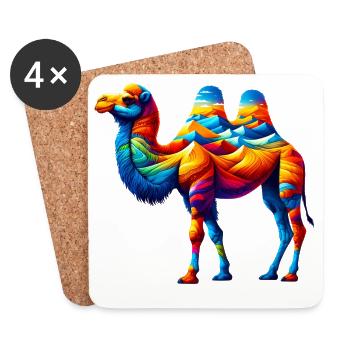 Camel - Coasters (set of 4) - white - Front