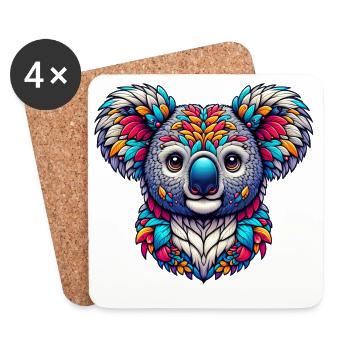Koala - Untersetzer (4er-Set) - Weiß - Vorne